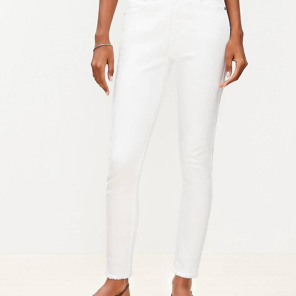 We The Free By Free People  White Skinny Jeans Size 25